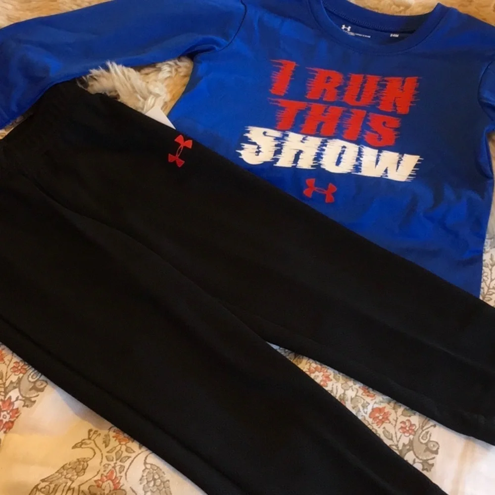 Under Armour (24 months)SET boys NWT blue and black ..